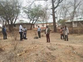 ADSE and Kibauni Community members during a geological survey of Kibauni CBO Borehole.